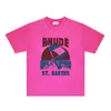 rhude tshirts Designer t-shirts masculin short à la mode à la mode des femmes à la mode des femmes ZRH024 lavées dans le vent et les vagues