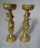 Candle Holders Christmas Decorations For Home Chinese Brass Carved Dragon Statue Stick High :8inch/21cm