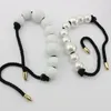 2-10 pièces 55 cm sac à main transparent gros perles de perles décoratives poignées de chaîne de chaîne perle dans des poignées de corde en nylon noir pour le bourse 240329