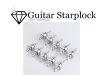 Appendiabiti 10pcs Silver Straplock rotondo cromata chitar chitar chitar cinguestri parti per gli accessori per chitarra per chitarra elettrica
