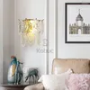 벽 램프 kobuc 현대 실내 램프 침실 침대 옆 거실 장식을위한 10 유형 Sconce E14 Crystal Golden Light