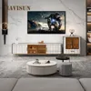 Mavisun Living Room Set TV stands Console Table Pine Wood Rock Rock Bureau de peinture blanche Console Mobiles Mobebles Meubles de maison