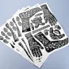 Supplies 5 feuilles Henné Tatouage Modèles creux Hands Pieds Perf