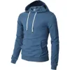 H2H Mens Pulver Hoodie Легкая с длинными рукавами карманные карманные малыша базовая повседневная спортивная рубашка