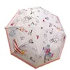 Luxury Designer High Quality Automatic Umbrella Rain Women Men Folding UV Sun Transparent Sunshade Umbrellas