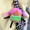 New Fried Hair Ugly Cute Potato Family Key Accessories Funny Toys Student Couple Schoolbags Plush Pendant Supply