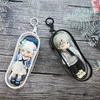 Mini Anime Doll Display Bag Transparent Coin Purse Key Chain Pendant Organizer Key Lipstick Earphone Storage Bag Pouch Wallet