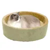 Dutrieux Productos para mascotas Cama de gato con calefacción de interior mocha/bronceado, cama de gato de sueño grande de 20 pulgadas muy suave/gato