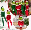 30cm Nouveau Noël Grinch Doll Green Hair Plux Toy Decorations Home Ornely Pendant Pendant Children's Birthday Gift5999895