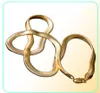 Хип -хоп 18K Золотые цепочки Мужские хип -хоп 20 дюймов 6 мм сплющенные цепные ожерелья для женщин роскошные ювелирные аксессуары подарок1668316