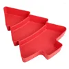 Plates Dry Fruits Storage Box Creative Christmas Tree Shape Candy Nuts Plastic Plate Dishes Bowl Tray Wedding Party Dessert