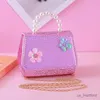 Torebki 2024 nowe dziewczyny Princess Crossbody Bag Cute Kids Mini Ręka Worka Butterfly Decor Baby Moneta Box