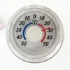 Self Adhesive Round High Accuracy Thermometer For Window Indoor Outdoor Wall Greenhouse Garden Home