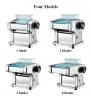 Создатели автоматическая производителя лапши маленькая тесто пресс -машина 4 лезвия из нержавеющей стали паста лазань