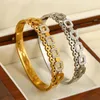 Bangle Greatera Trendy Stayless Square Crystal BurCelect Bracelets for Women Gold Bated Charm Bracelet Jewelry