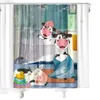 Dusch gardiner ko rolig personlig gardin badrum dekor gåva för barn