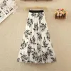 Long Skirt Korean Fashion Harajuku Kawaii Y2k Midi Maxi Tull Autumn Vintage Elastic High Waist Streetwear Black 240403