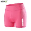 Cycling Shorts WOSAWE Women Cycling Shorts Bicyc Underpants 3D Gel Padded MTB Bike Short Pants for Gilrs Ladies High Waistline Sports Shorts L48