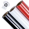 Window Stickers 25M 3Rolls Batch Sell PVC Heat Transfer Film T-shirt Iron On HTV Printing Crop Patterns For Sportswear Black White Red