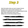 Pennor 100 st 13Color Metal 2in1 Stylus Universal Ballpoint Pen Custom Logo Text Gravering Office School Advertising PESALE