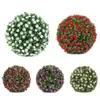 Fleurs décoratives Boule d'herbe Ajouter de la couleur et de la beauté naturelle à votre espace avec des boules de fleurs roses artificielles pour suspendre les paniers de jardin