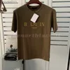 T-shirt maschile Designer di lusso Maglietta Maglietta nera Lettera rossa camicie stampate Short Sle Fashion Brand Designer Top Tees Times ASIAN S-XXL C24325