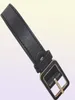 Man039s Hebilla de la cabeza de 38 cm Cinturones de diseño para hombres Cinturón de cuero de cuero negro Big Gold Hebilla clásica Cinturón de perla casual CEINTUR3795181