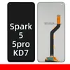 Display LCD OEM originale Juvino per Tecno Spark 5 / Spark 5 Pro LCD KD7 Visualizza in schermata LCD Sostituzione dello schermo con strumenti di riparazione