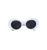 Okulary przeciwsłoneczne Kobiety moda letnia odważna retro owalna moda gruba ramka gogle okulary ochronne UV z okrągłym obiektywem 51 mm11475695