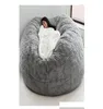 Chair Ers Super Large 7Ft Nt Fur Bean Bag Er Living Room Furniture Big Round Soft y Faux Beag Lazy Sofa Dh7Gj3321667