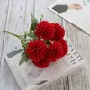 장식용 꽃 인공 꽃 실크 볼 크리 시스 산맥 홈 가짜 거실 DIY 꽃병 배열 결혼식 파티 테이블 장식
