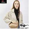 Torby na ramię Peko retro moda wzór aligatora Wzór kobiet pod pachami Prosty stały kolor vintage pu skórzane kobiety torebki crossbody