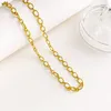 Collier de chaînes pour les femmes Fashion Big Retro Gold Color Colliers Chunky Lock Lock Colliers Party Bijoux 2024