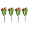 Декоративные цветы искусственный фальшивый цветочный перец чили букет красные декорации симуляции.