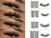 3D Mink återanvändbara falska ögonfransar 100 riktiga Siberian 3D Mink Hair Strip False Eyelash full långa individuella ögonfransar mink fransar ex1245044