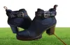 Femmes Boots de concepteur de luxe Boot de cheville en cuir chunky talons martin chaussures en cuir bottes bottes 100 bottes courtes en cuir réel 4794824