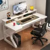 Einfache Metall -Computer -Schreibtische Home Desktop Office Desk und Stuhl Set Büromöbel Einfacher Schüler Schreibtisch Neue Spieltisch