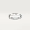 Small Model Slim Love Wedding Band Ring for Women Men 316L Titanium Steel Full CZ Paved Designer Jewelry Aneis Anel Bague Femme Cl288g