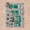 البطانيات The Celtics 'Big 5 anime Bedding Fuzzy Ie Sherpa رمي البطانية