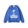 Luxe kinderen hoodie brief rhude kleding baby jongens meisjes sweaters modeontwerpers sweatshirt kinderkleding volledige mouw pullover csg2404123-8