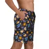 Męskie szorty męskie gwiazdy księżyca księżyca słońce swobodne pływanie pnie niebieskie magiczne szybkie suche sportowe odzież na plaży krótkie spodnie