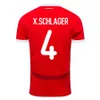 2024 오스트리아 축구 유니폼 X.Schlager Sabitzer Alaba 2025 Football Shirts 24 25 Laimer Baumgartner Danso Seiwald Lienhart