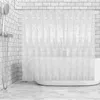 Cortina de chuveiro limpa para o revestimento à prova de água da água do banheiro EVA Stand Up