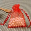 7x9 cm sznurka organza torebki biżuterii torby Candy Wedding Birthday Prezent AB128