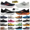 2024 Designer Brooks Men's and Women's Running Shoes Ghost Three Black White Gray Orange Sneakers Glycerin Lätt andas andas sportsneakers