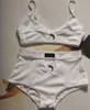 Womens Wire Bras bekväma sportunderkläder set mode kort bra vintage svart vit underkläder8982432