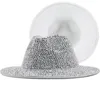 Cappello da cappello a secchio di diamanti di lusso uomo Rinestone Cappelli fedora per donne uomini Sunhat Sunhats Girl Party Night Performance Cap Bling Fis2955338