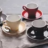 Tazze piattiere wourmth 200 ml di lussuoso osso cinese tazza di caffè in porcellana avanzata e cucchiaio piattino set vassoio per vassoio per regalo