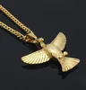 Collier pendentif en acier inoxydable vintage Collier Men Hip Hop Bird Animal Pendants Punk Charm Bijoux Cuban Chaîne Hiphop9024919