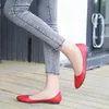 Scarpe casual 2024 Fashion Firl Summer Fashion For Women Boat Ladies Elegant Flat Morb Black Red Plus Taglia 42 D063